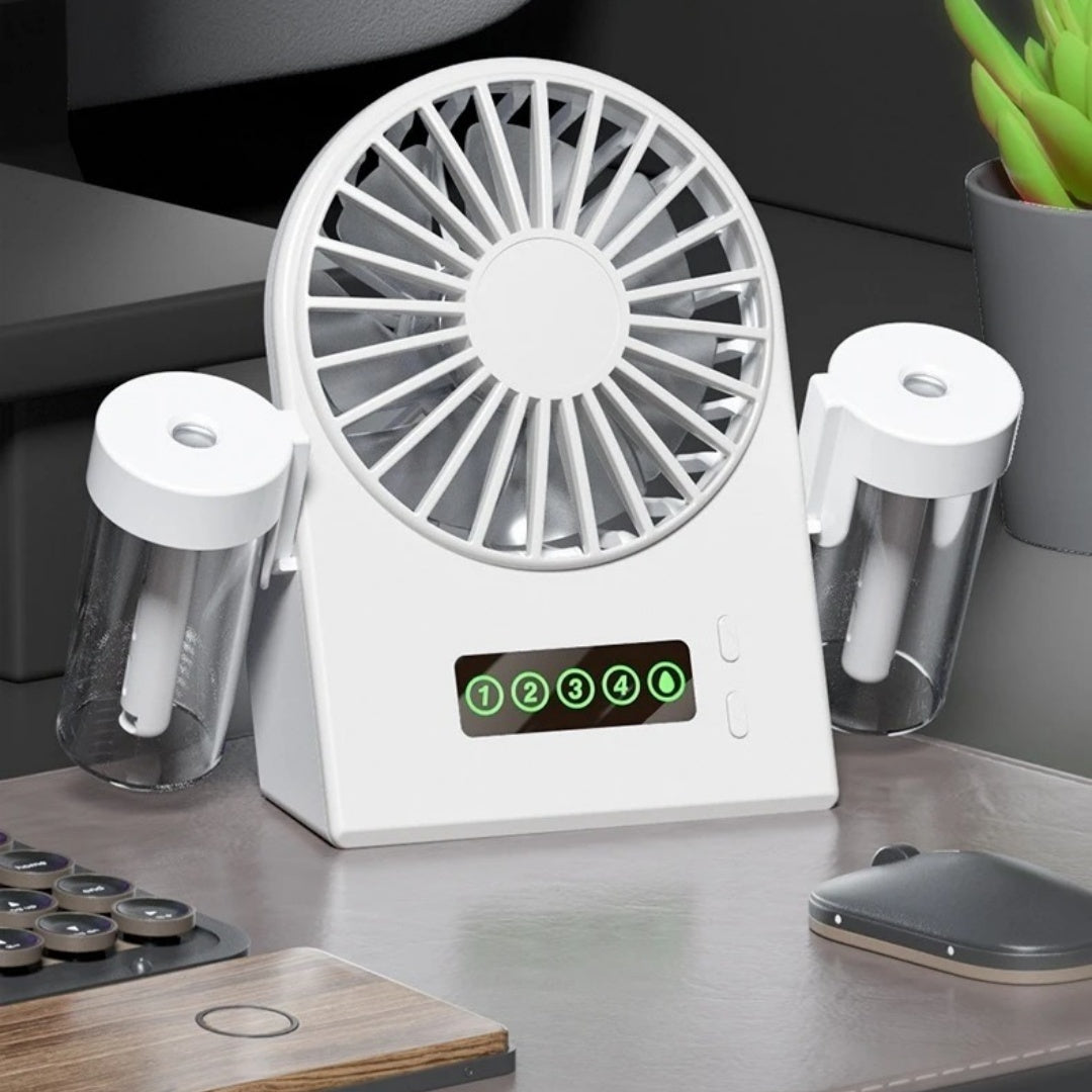 Spray Humidification Portable Mini Rechargeable Handheld Fan