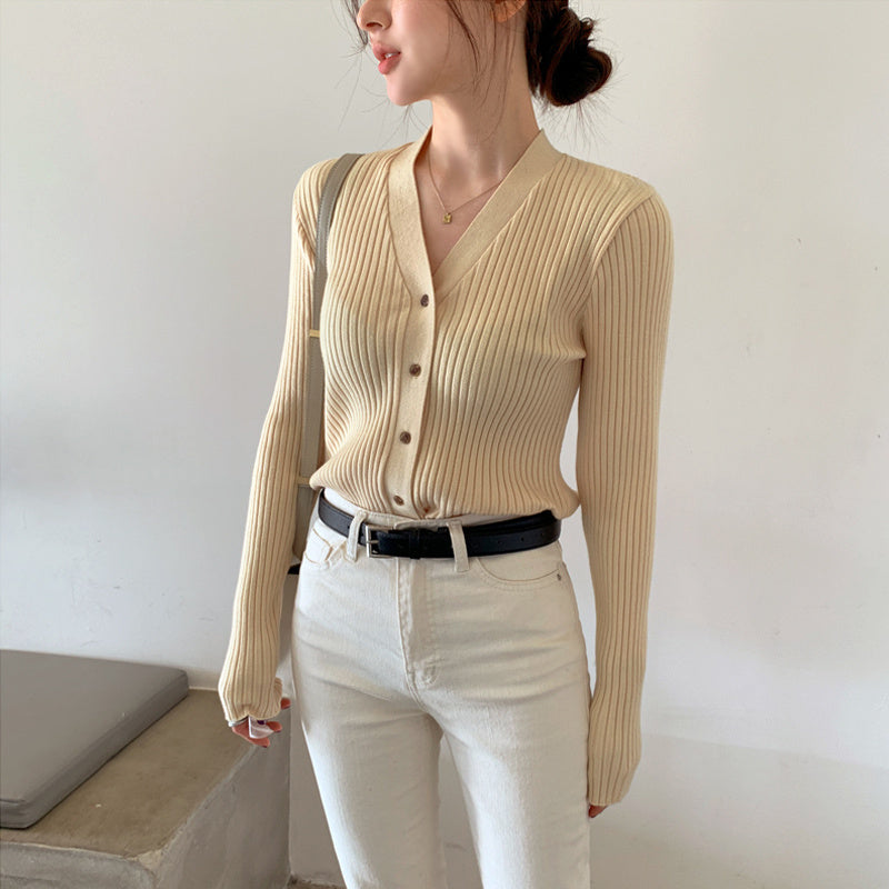 Early Autumn Outer Wear Early Autumn Thin Sweater Coat