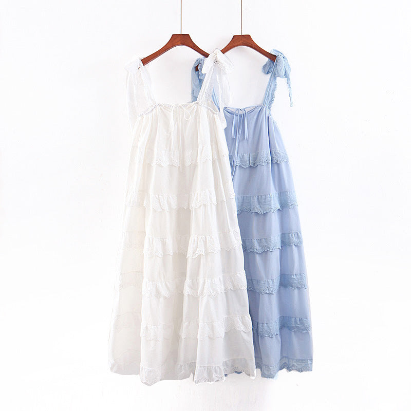 New Fringe Margin Fairy Expansion Skirt Long Dress