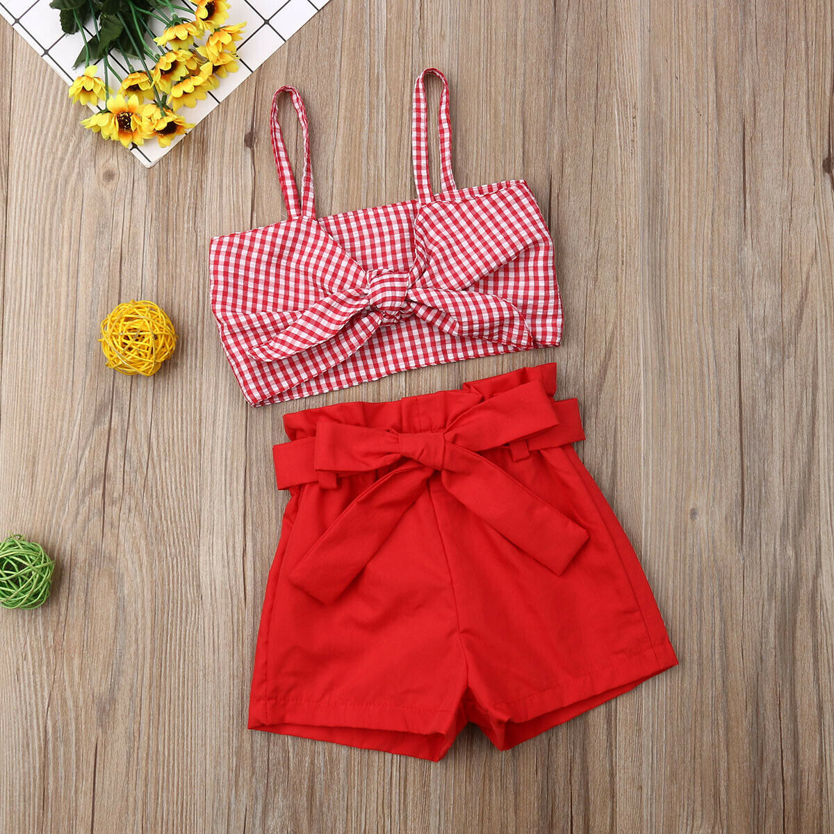 Girls' Striped Pants Suit