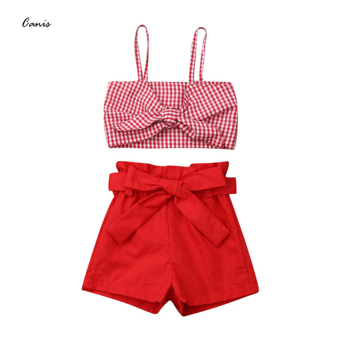 Girls' Striped Pants Suit