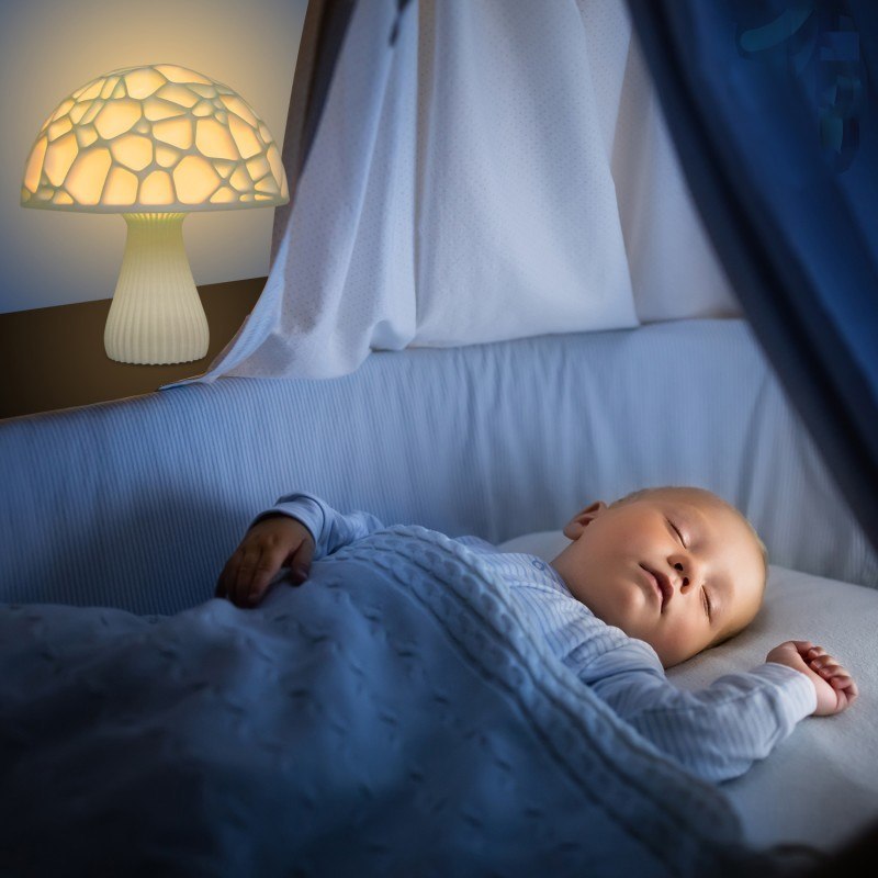 3D Printed 16 colors Led Mushroom Lamp Lovely Colorful Led Night Light for Home Art Decor USB Rechargeable Night Lamp