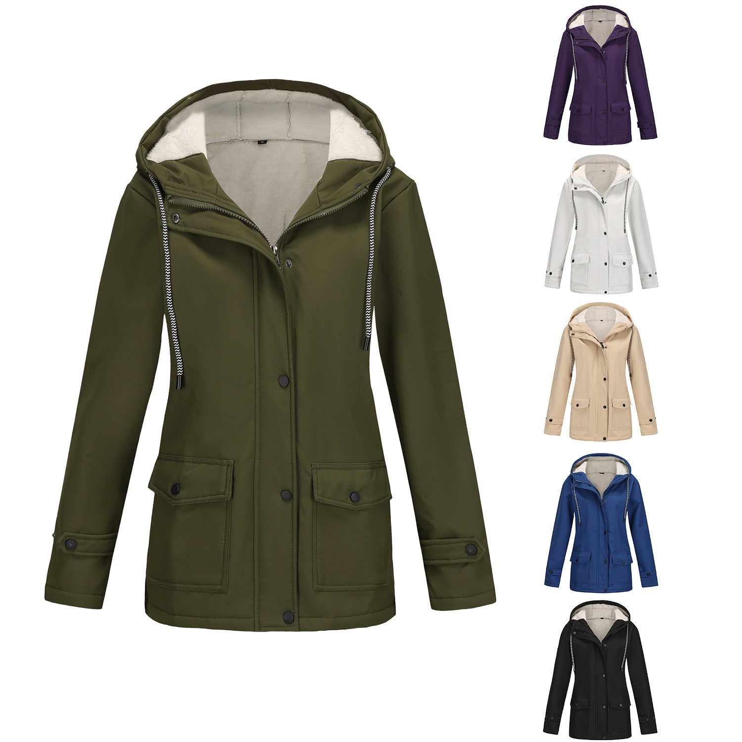Women's Anorak Composite Fleece-lined Waterproof Jacket
