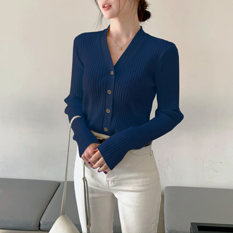 Early Autumn Outer Wear Early Autumn Thin Sweater Coat