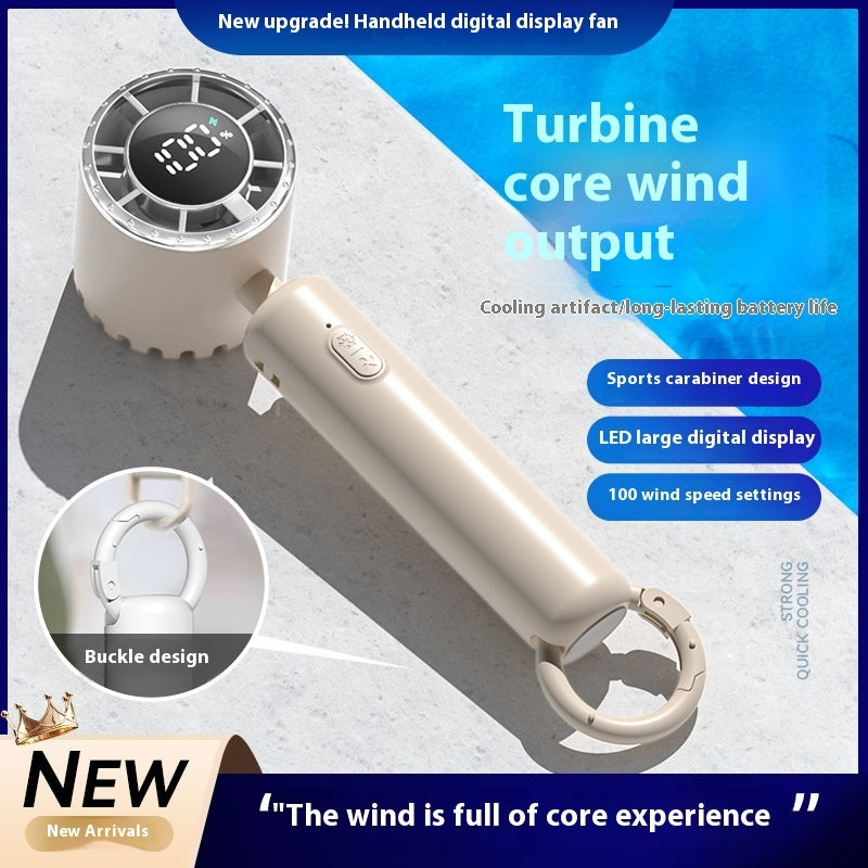 Portable Ice Compress Small Handheld Fan USB Rechargeable Cooling Fan