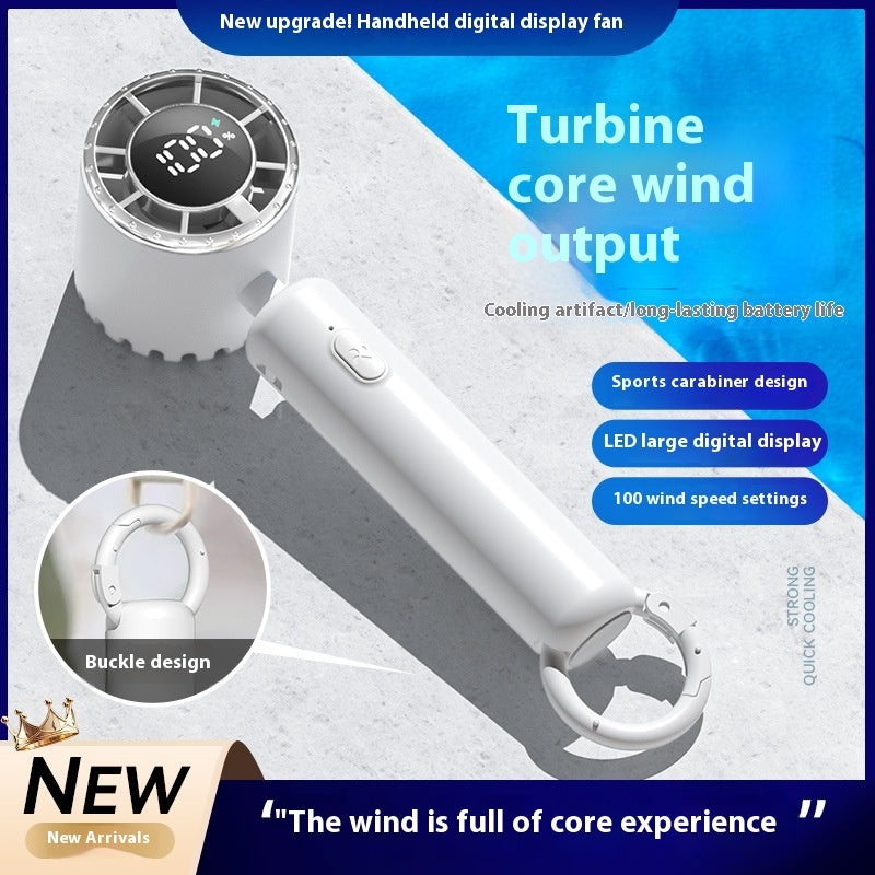 Portable Ice Compress Small Handheld Fan USB Rechargeable Cooling Fan