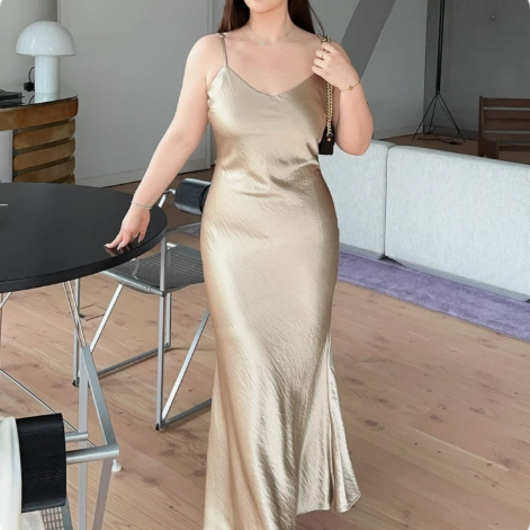 Waist Up Camisole Dress Plus Size Dress