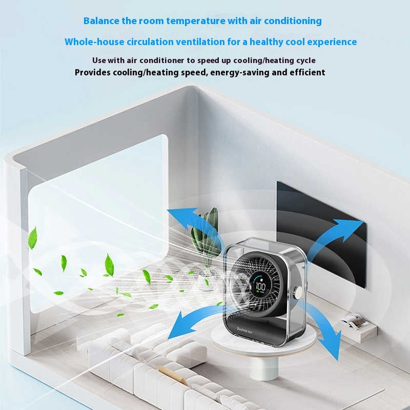 Household Long Endurance Portable Refrigeration Desktop Fan
