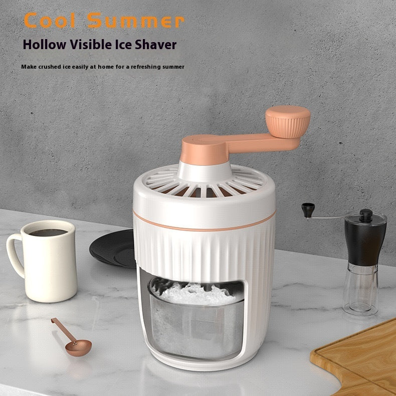 Visual Hand Block Shaving Machine Mini Slush Machine Small Ice Crusher