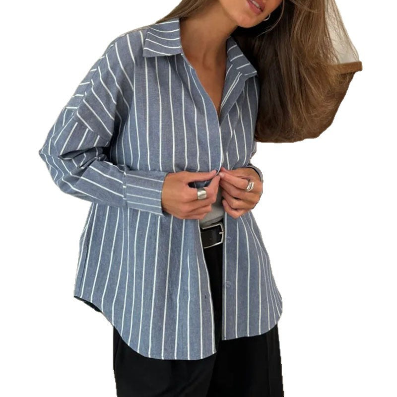 Women's Outerwear Design Sense Laid-back Long Sleeve Cardigan