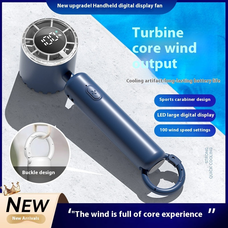 Portable Ice Compress Small Handheld Fan USB Rechargeable Cooling Fan