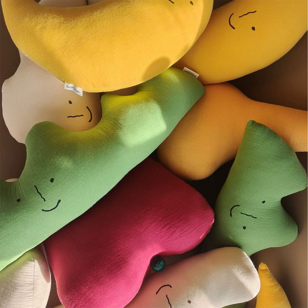 Children's Cute Doll Nap Pillow Baby Doll Newborn Soft And Comfortable Doll Backrest Sofa Waist Pillow Home Decor Cute Pure Cotton Comfortable Pillow Embroidered Moon Headrest Cute Pure Cotton Comfort