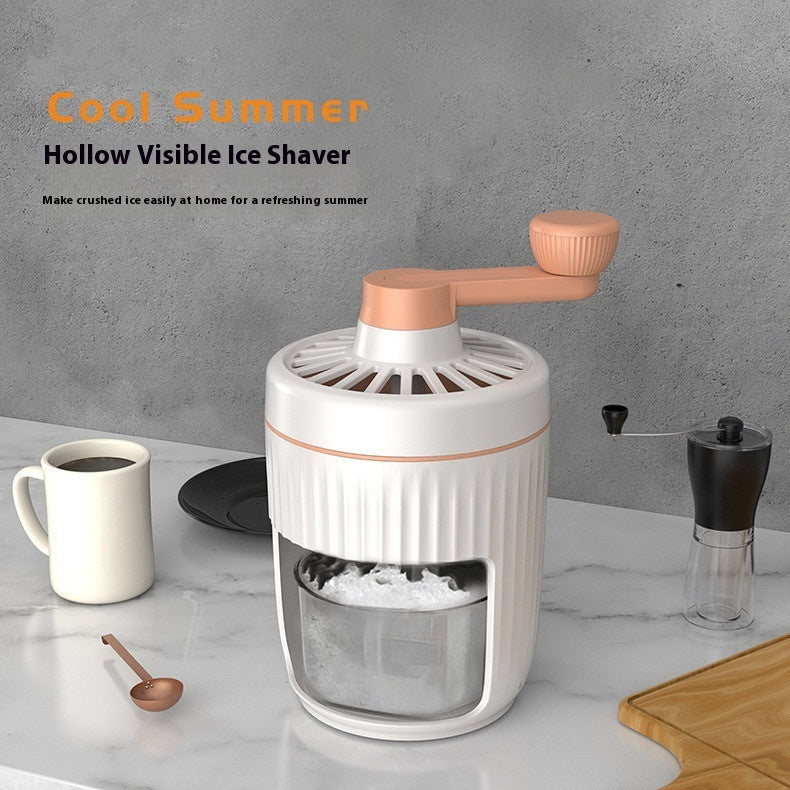 Visual Hand Block Shaving Machine Mini Slush Machine Small Ice Crusher