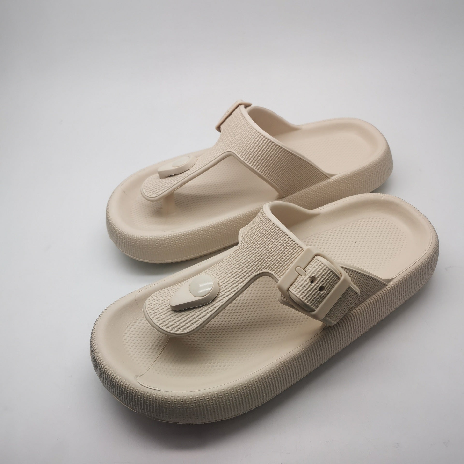 EVA Buckle Flip-flop Fashion Non-slip Slip-on Slippers Outdoor Dual-use Beach Shoes