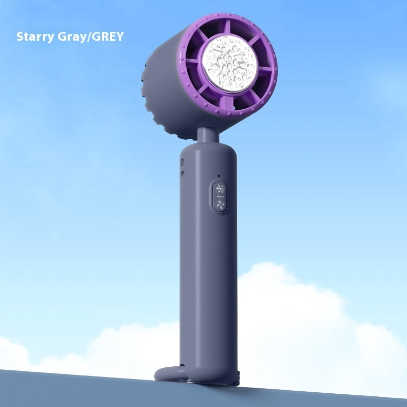 Portable Ice Compress Small Handheld Fan USB Rechargeable Cooling Fan