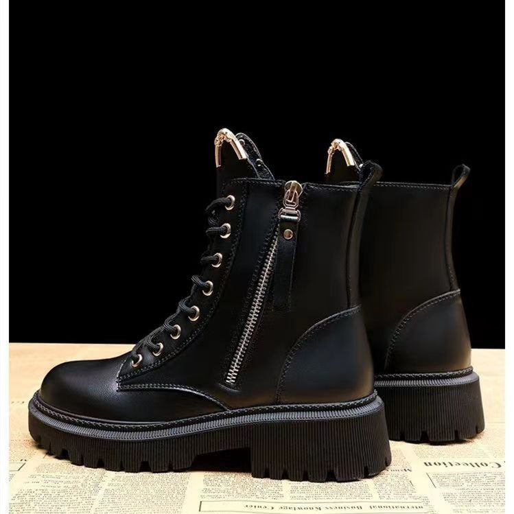 Women's Fleece-lined Spring And Autumn Boots