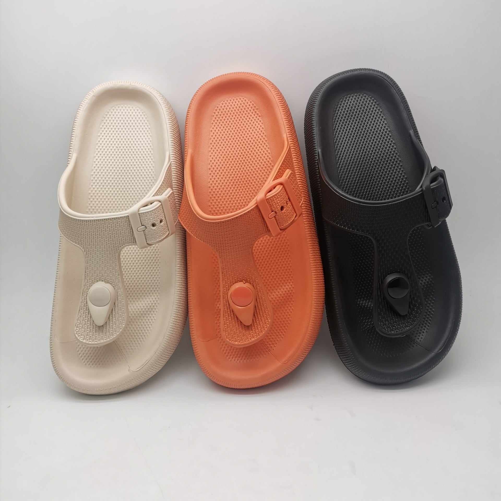 EVA Buckle Flip-flop Fashion Non-slip Slip-on Slippers Outdoor Dual-use Beach Shoes