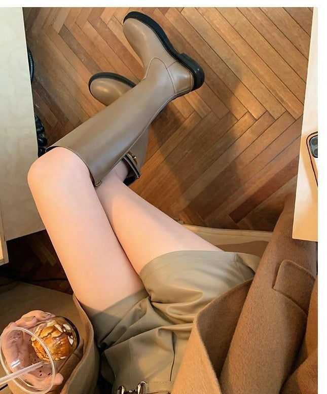 Tall Tube Knight Boots Female Autumn Winter