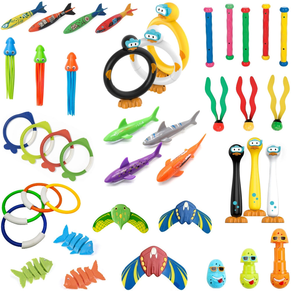 Swimming Pool Dive Rod Closed Air Teaching Aids Pool Water Toys