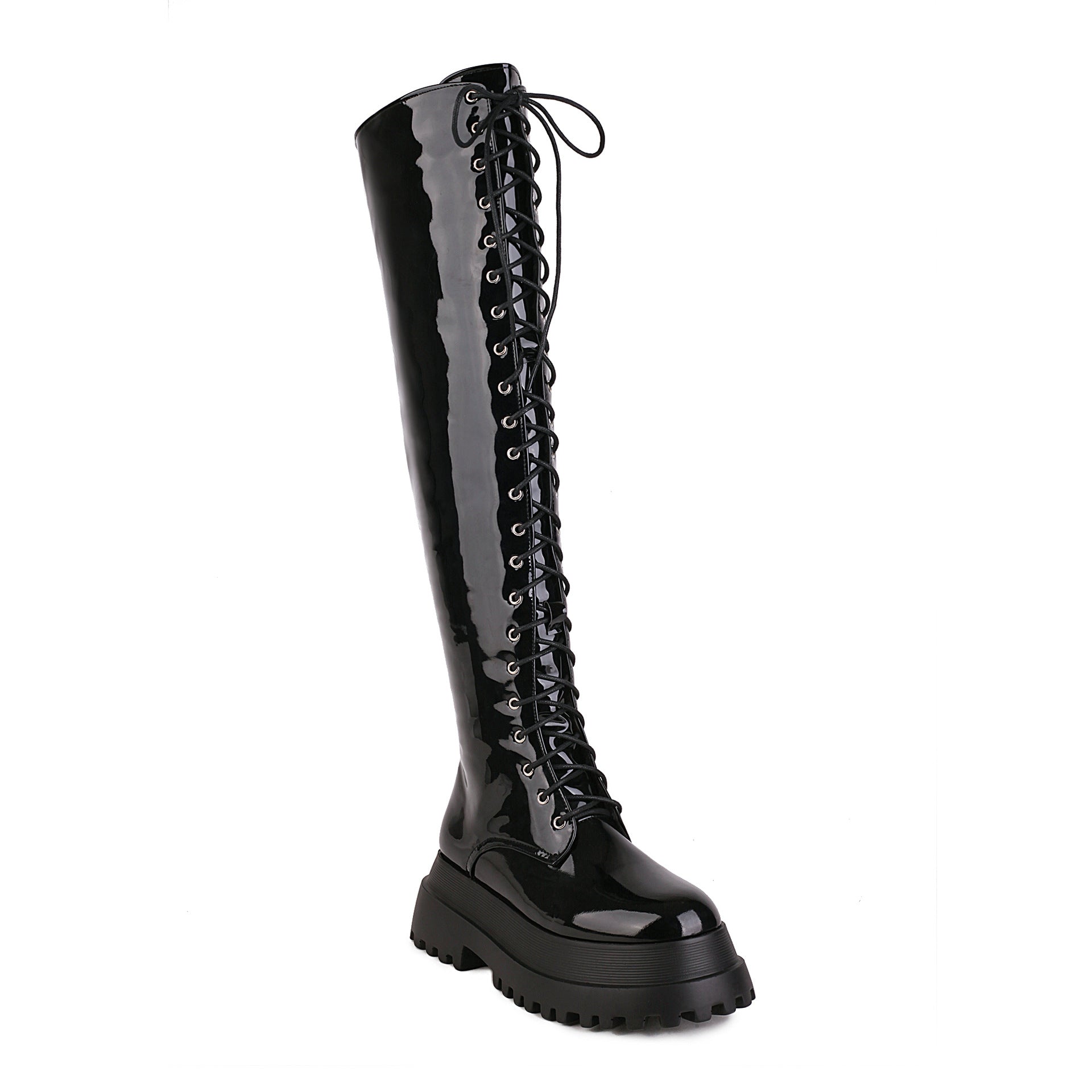 Punk Autumn And Winter Lace-up Martin Boots Platform