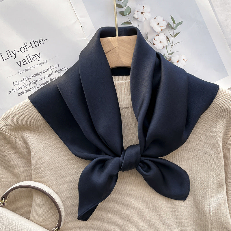 Spring And Autumn Elegant Retro Silk High-end Scarf