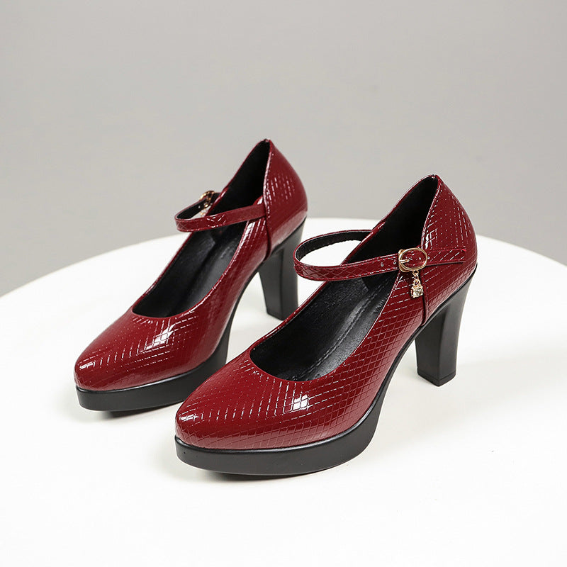 Low-cut Chunky Heel Fashion Autumn Women's Shoes