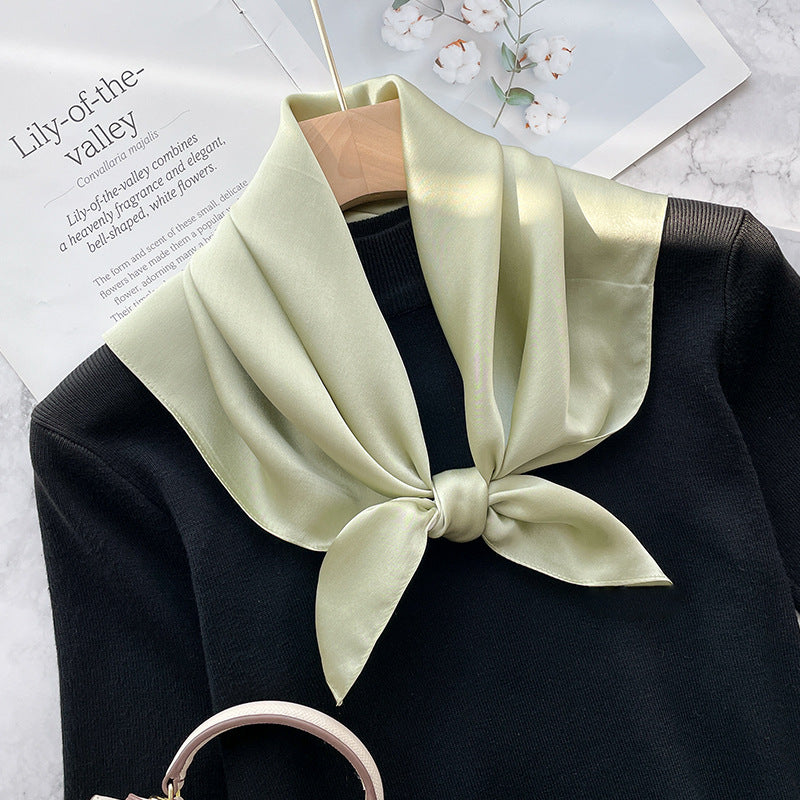 Spring And Autumn Elegant Retro Silk High-end Scarf