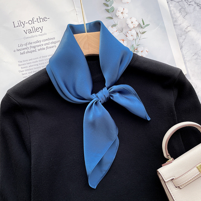 Spring And Autumn Elegant Retro Silk High-end Scarf