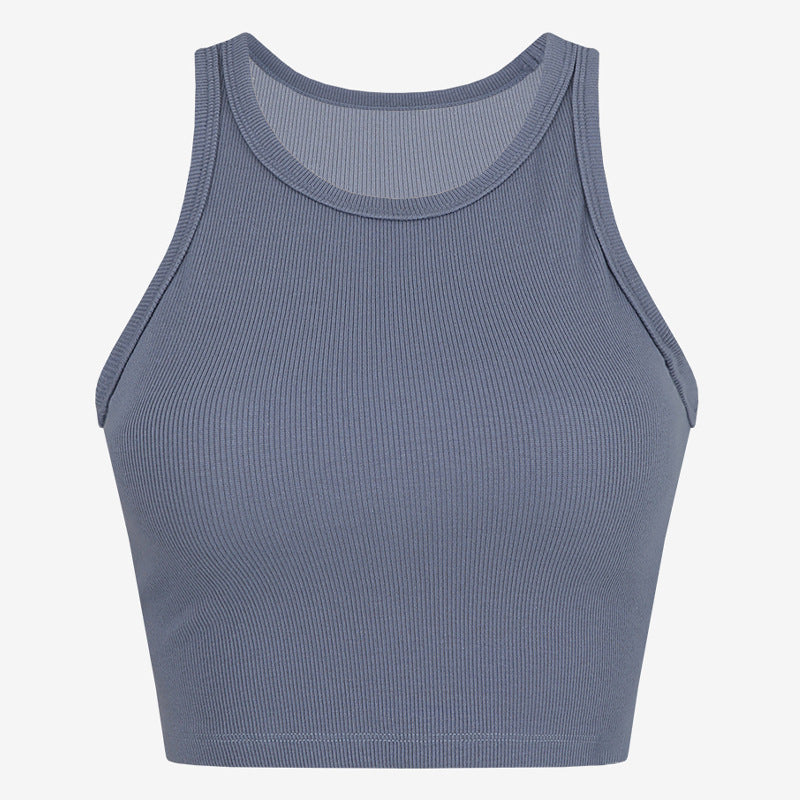 Spring And Summer New Exercise Small Vest Women With Chest Pad