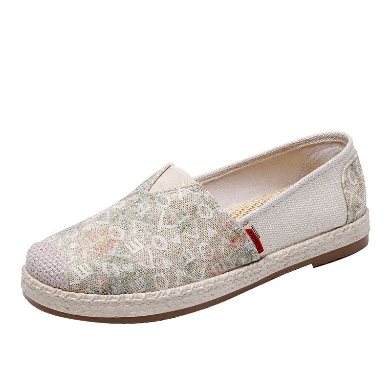 Slip-on Oversized Women's Casual Canvas Shoes