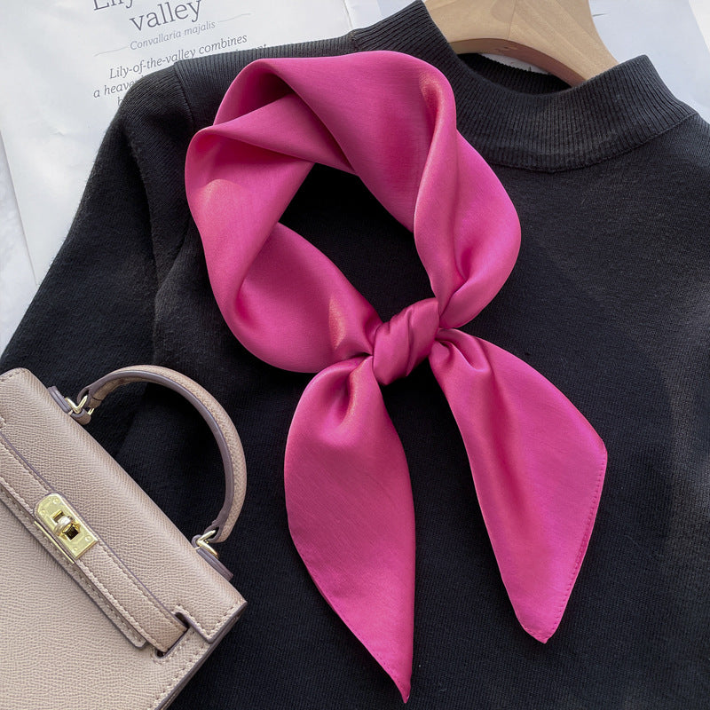 Spring And Autumn Elegant Retro Silk High-end Scarf