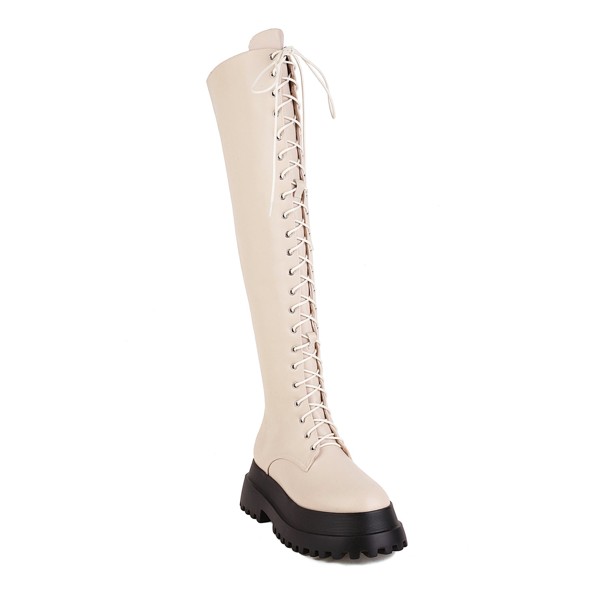 Punk Autumn And Winter Lace-up Martin Boots Platform