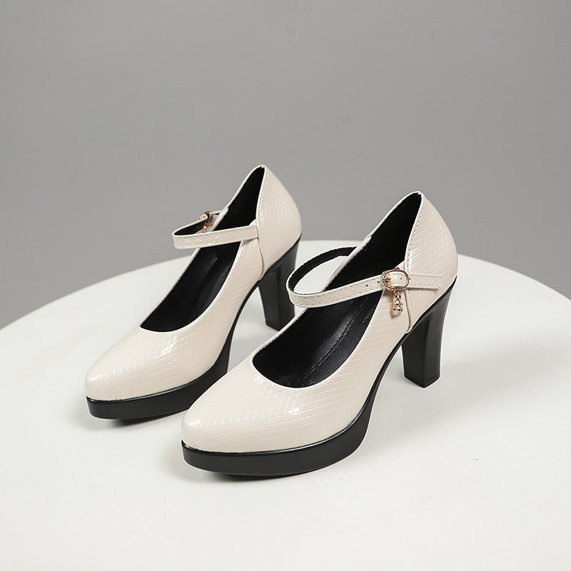 Low-cut Chunky Heel Fashion Autumn Women's Shoes