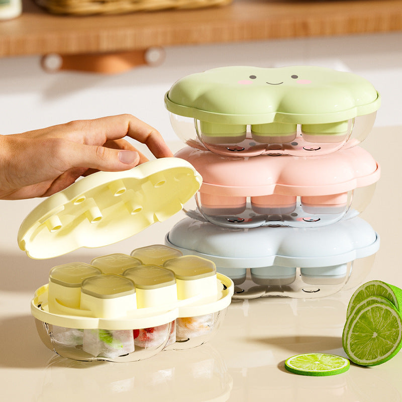 Cloud Press Ice Tray Mini 6-grid Ice Cube Mold