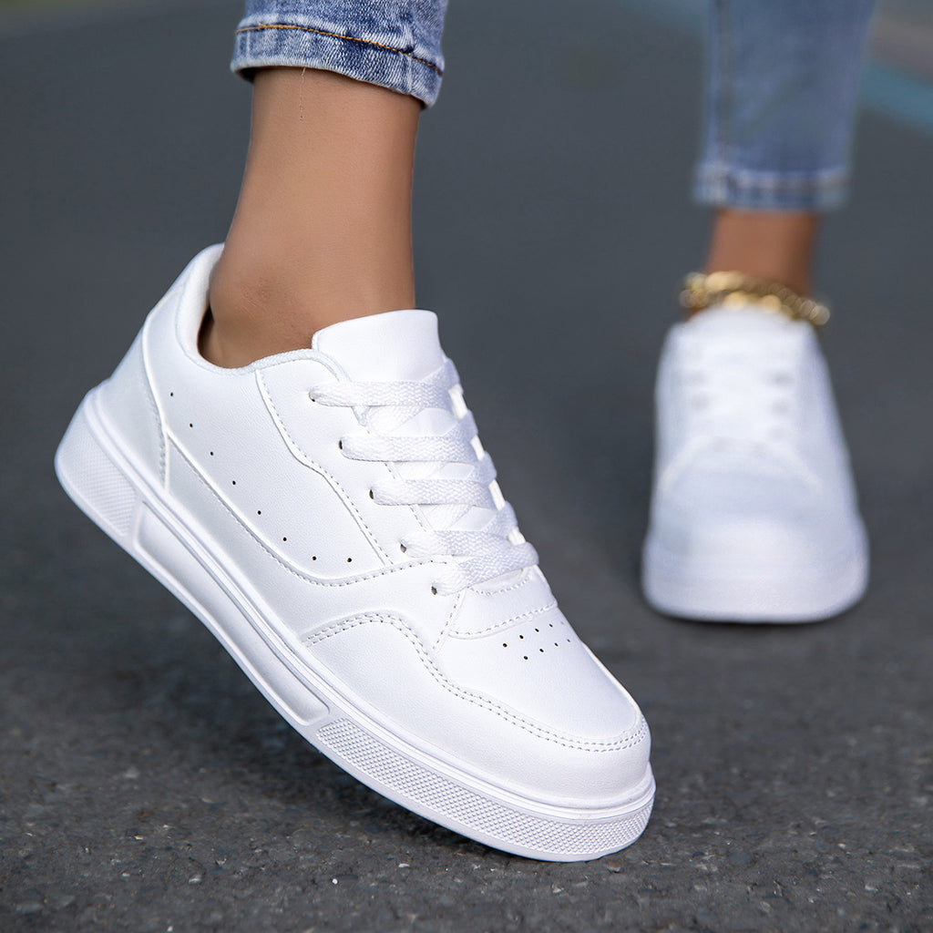 Breathable White Korean Casual Sneaker Breathable