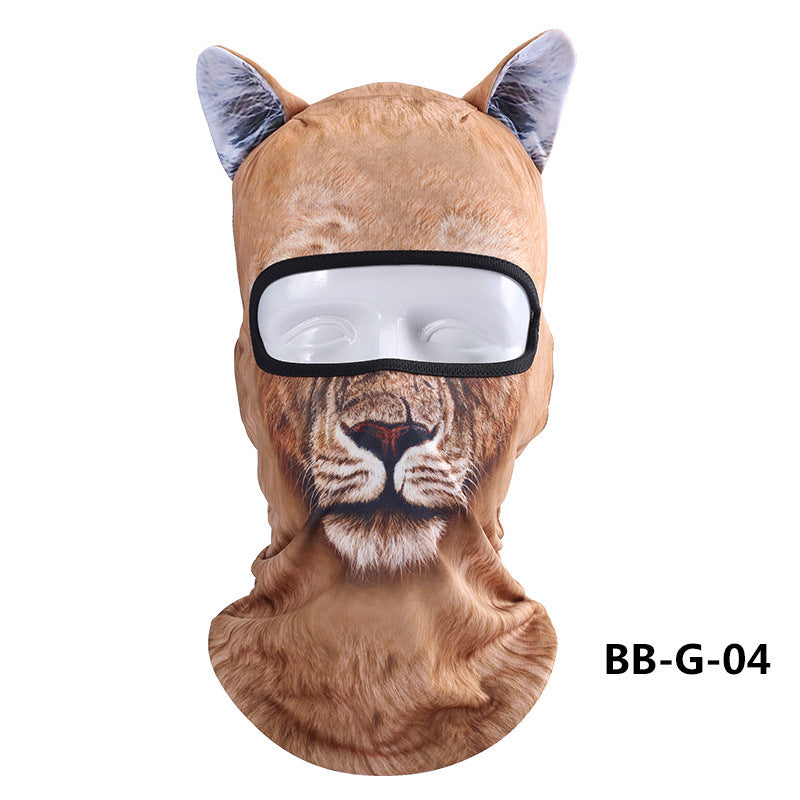 3d Printing Animal Head Cover Outdoor Sun Protection