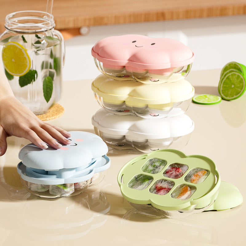 Cloud Press Ice Tray Mini 6-grid Ice Cube Mold