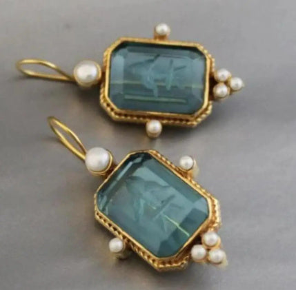 Women's Creative Retro Geometric Pendant Earrings
