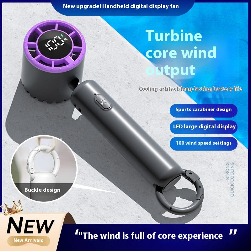 Portable Ice Compress Small Handheld Fan USB Rechargeable Cooling Fan