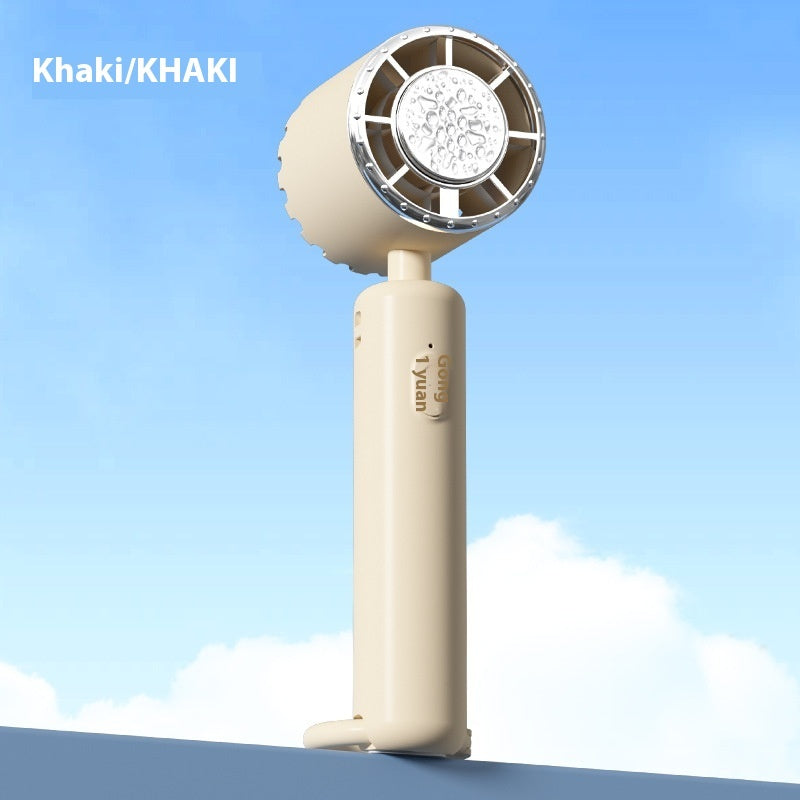 Portable Ice Compress Small Handheld Fan USB Rechargeable Cooling Fan