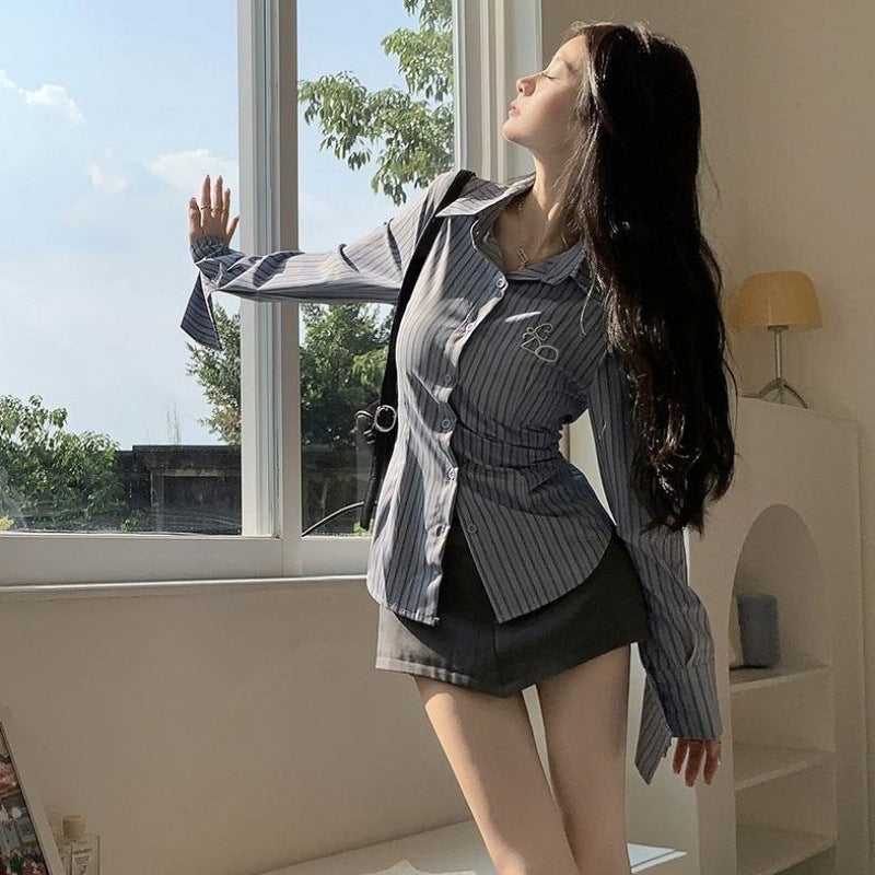 Hot Girl Shirt Women's Autumn