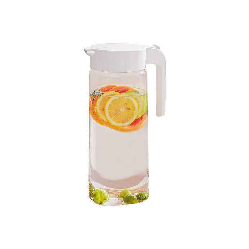 Press Type Plastic Cold Water Jug Large Capacity Fruit Juice Tea Drinking Cup