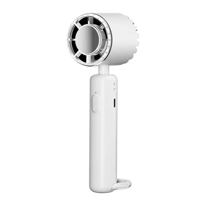 Portable Ice Compress Small Handheld Fan USB Rechargeable Cooling Fan