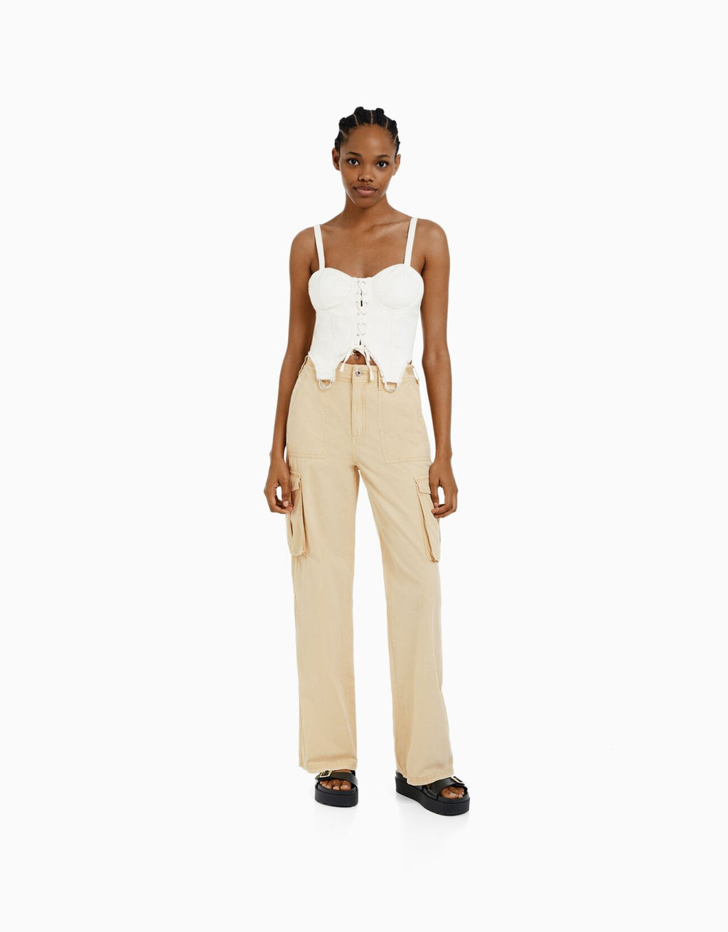 All-matching Casual Pants Three-dimensional Pocket Nipped Waist Trousers