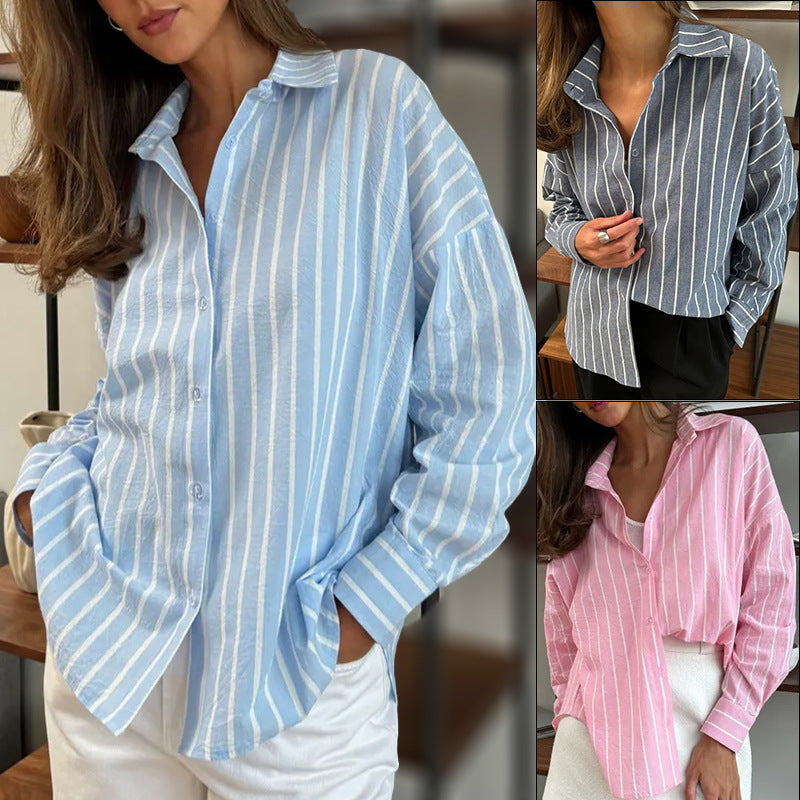 Women's Outerwear Design Sense Laid-back Long Sleeve Cardigan