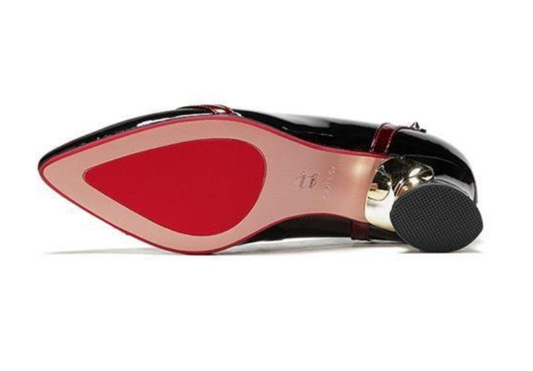 Women's Chunky Heel Temperament Wild Pointed Toe Shoes